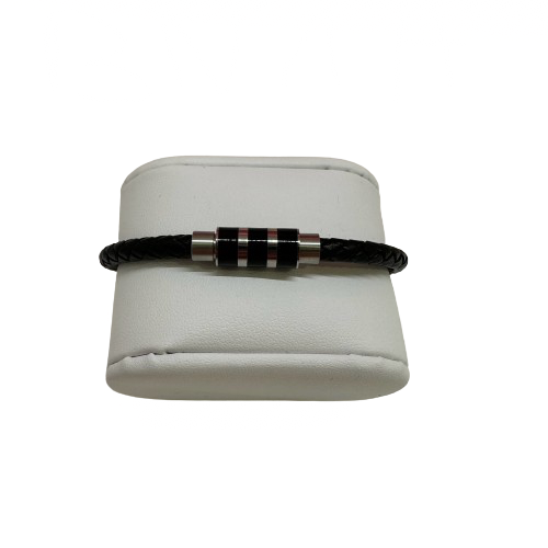 Bracelet cuir noir