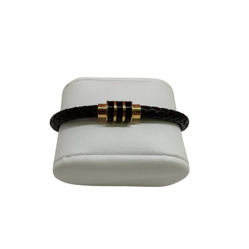 Bracelet cuir noir