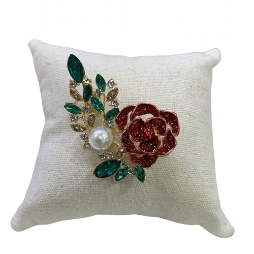 Broche fantaisie Rose