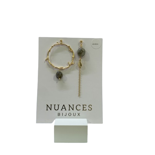 Boucles d'oreilles Labradorite