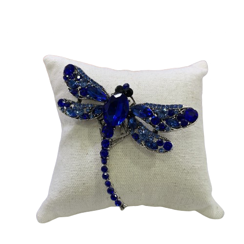 Broche fantaisie Libelulle bleue